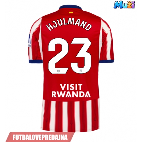 Lacne Muži Futbalové dres Atletico Madrid Morten Hjulmand #23 2026-27 Krátky Rukáv - Domáci